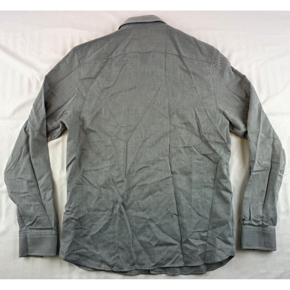 NWT Ted Baker Crotone Long Sleeve Herringbone Shirt Size 3 (M) Regular Fit in LT - Picture 5 of 15